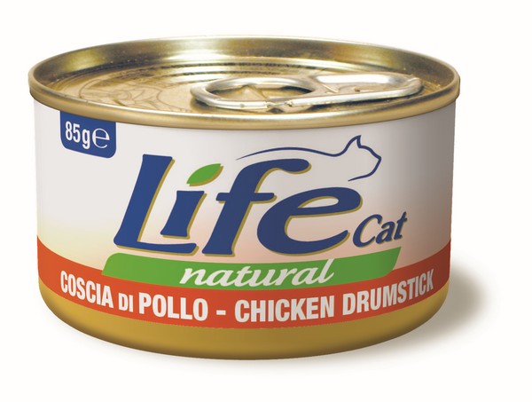 Life Cat Natural Coscia di Pollo 85g - Cibo Umido per Gatti Life Cat Natural Coscia di Pollo 85g - Cibo Umido per Gatti